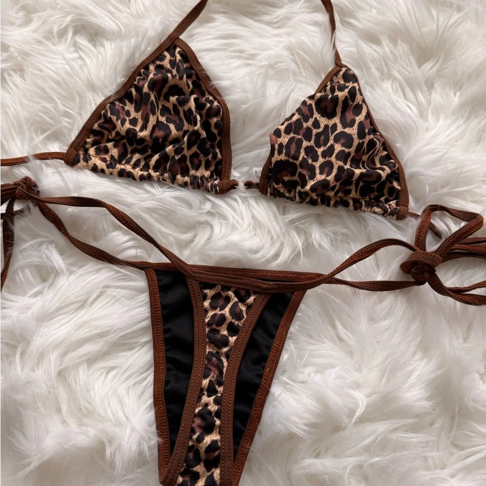 Leopard Print Bikini Set - Picture 4 of 4